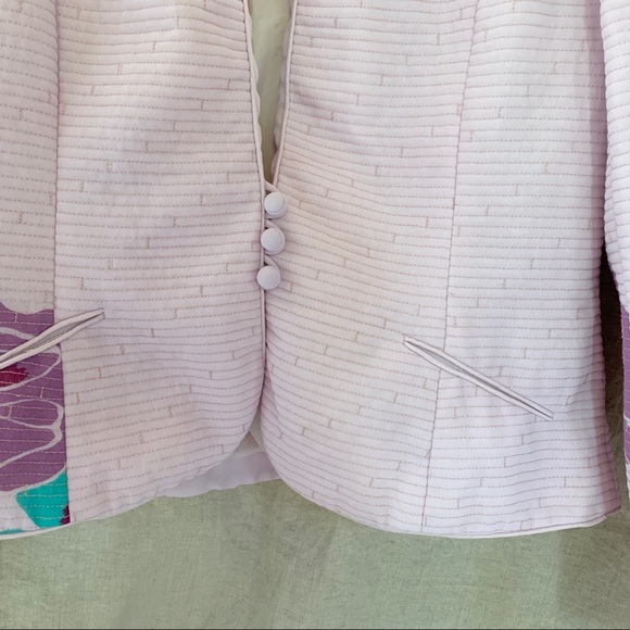 Vintage Blush Floral Quilted Blazer | Size XS - S - Picture 6 of 8